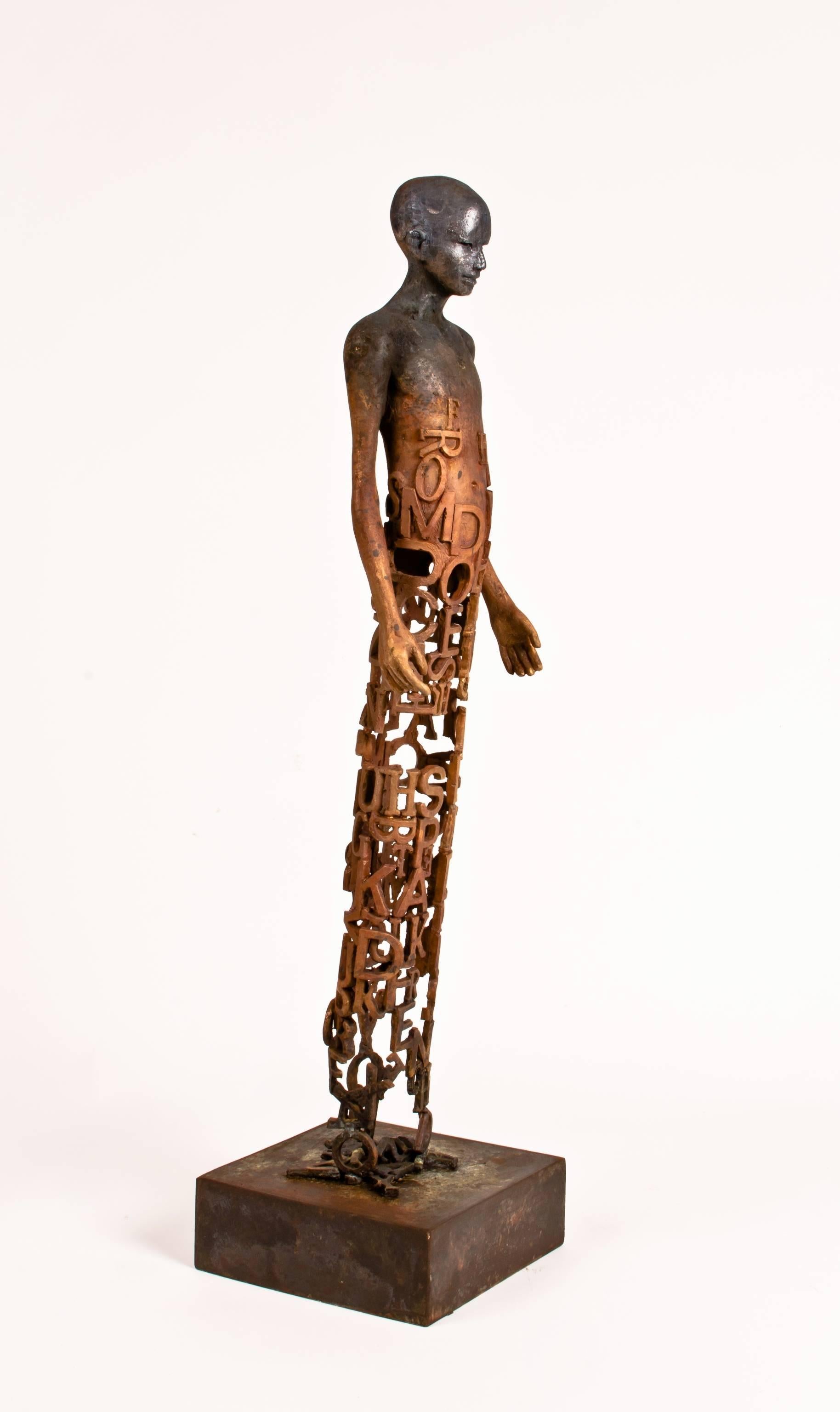 Deseo IV - Sculpture by Jesus Curia Perez