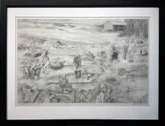 Drainfields, Original-Graphitzeichnung - David Becker