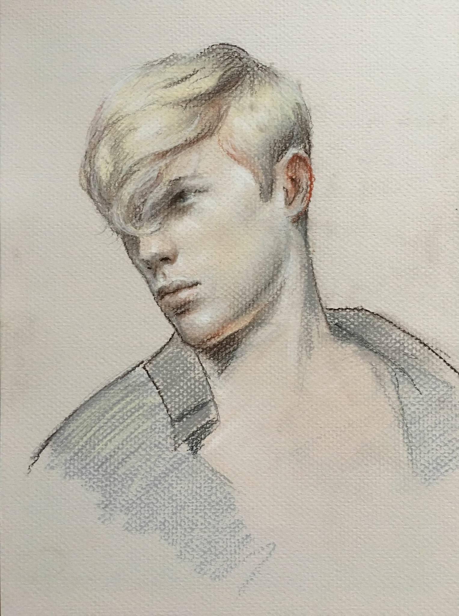 Rose Freymuth-Frazier Figurative Art - Blond Boy