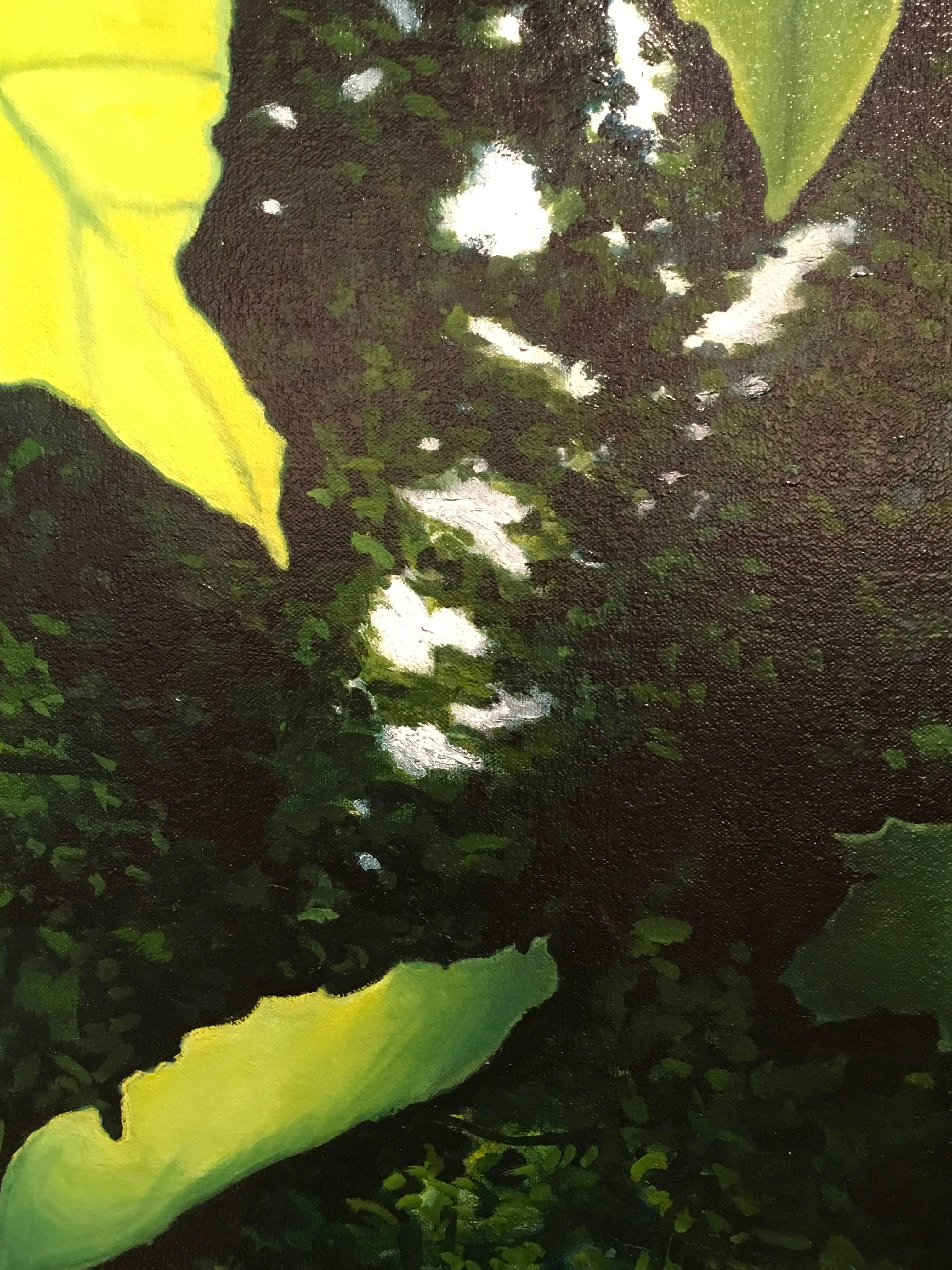 Bernheim (Arboretum) - Original Oil Painting with Dense, Vibrant Green Leaves  2