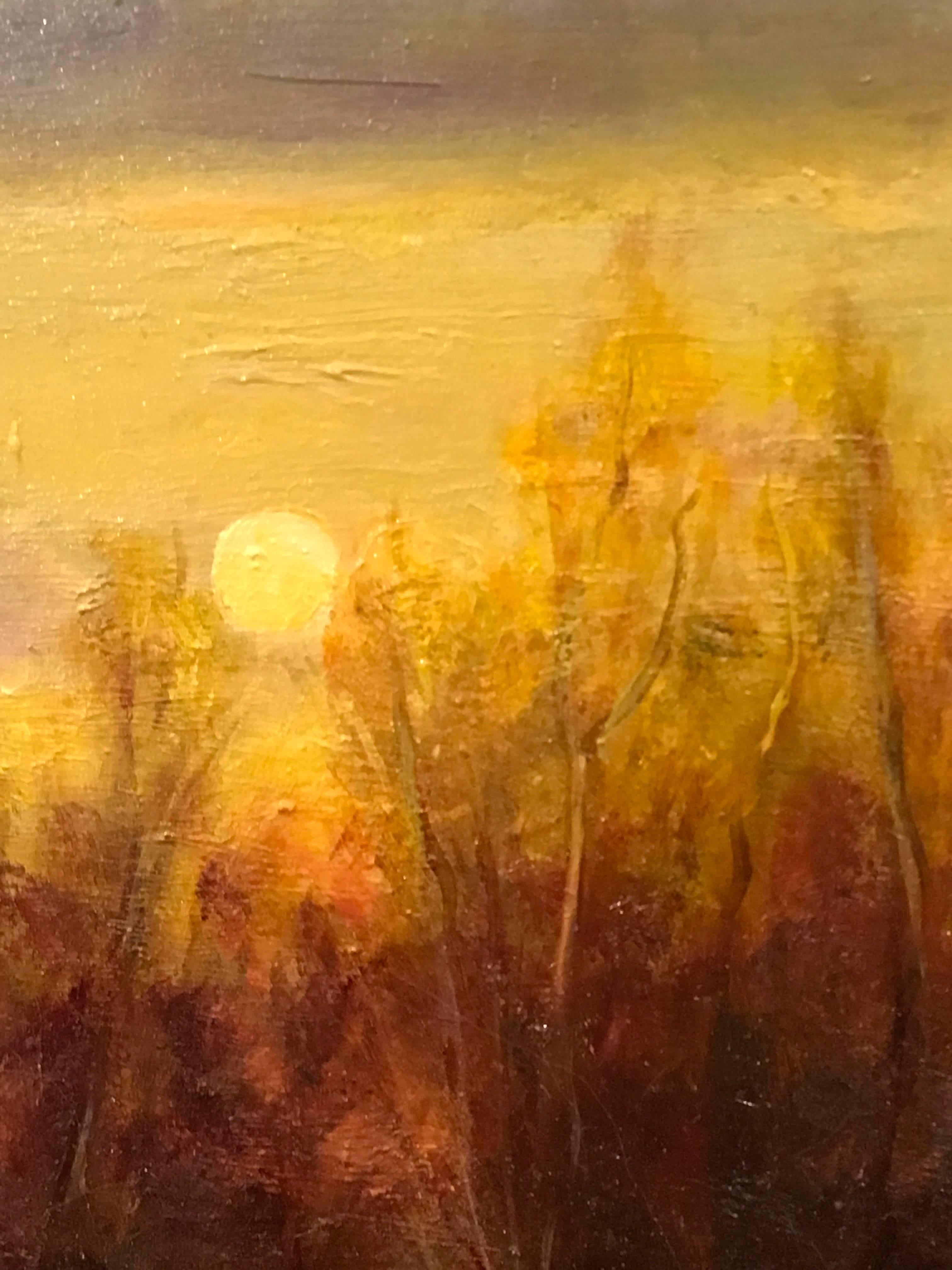 Daybreak - Contemporary Painting by Rose Freymuth-Frazier