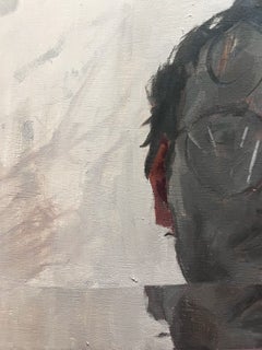 Biglietti, Ritratto originale, Olio su tavola, 18 x 12 pollici