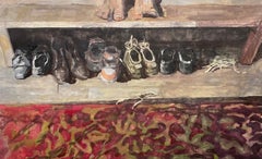 Kevin Daniel Dominguez, « Portrait de chaussures », huile sur toile, 27 x 44