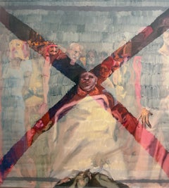 « Les contes du grand-père Enrique », 47 x 51, peinture à l'huile sur le thème de la mémoire et de l'histoire