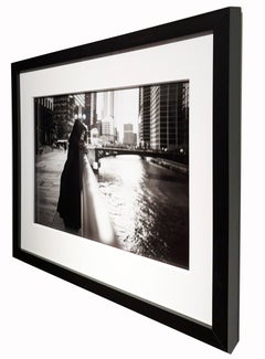 "A River's Tale" – Fotografia in bianco e nero, incorniciata, 16 x 20 in, Chicago