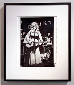 Dolly Immortalized, Vintage Black and White Photo, 1976, Signed and Framed
