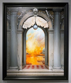 Unveiled, Original 46 x 38 Oil on Canvas, Framed Artwork