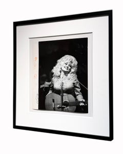 Dolly Parton Performing in Kokomo, IN - Vintage Photo, 1976, Signed & Framed