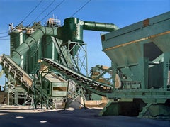 Ogden Materials - Fábrica industrial de Chicago, pintura fotorrealista contemporánea