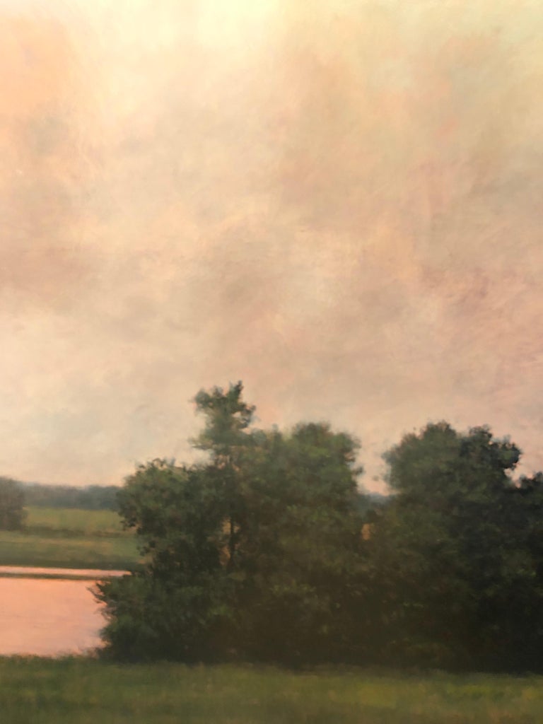 Jeff Aeling - Thunderstorm Near Alton IL - Oil Painting on Panel of