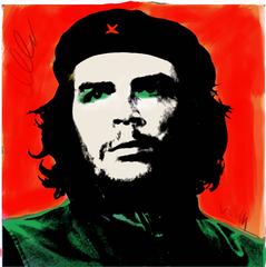 Che Guevara in the style of Andy Warhol