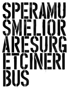 Speramus Melior Aresurg Etcineri Bus, Size 22" x 17"