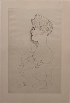 Expressionist Portrait Drawings and Watercolors