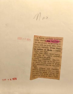 Vintage Photo of Chairman Mao Tse Tung