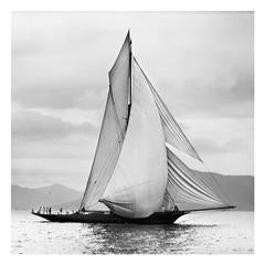 Classic Yacht Thistle Sailing on the Clyde, 1887