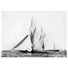 Sailing Yacht Valkyrie 2 & Vigilant – Start of the Americas Cup Race, 1893