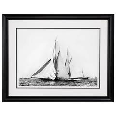 Sailing Yacht Valkyrie 2 & Vigilant – Start of the Americas Cup Race, 1893