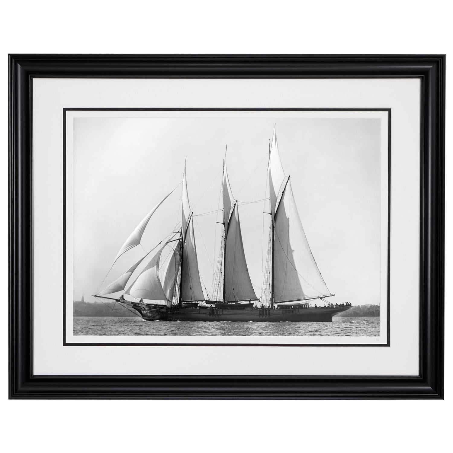 Sailing Yacht Chazalie, 1883  - Photograph by Alfred John West