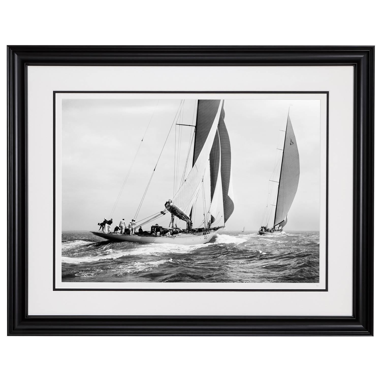 Sailing Yacht Astra & Shamrock 4, 1934  - Photograph by Frank Beken