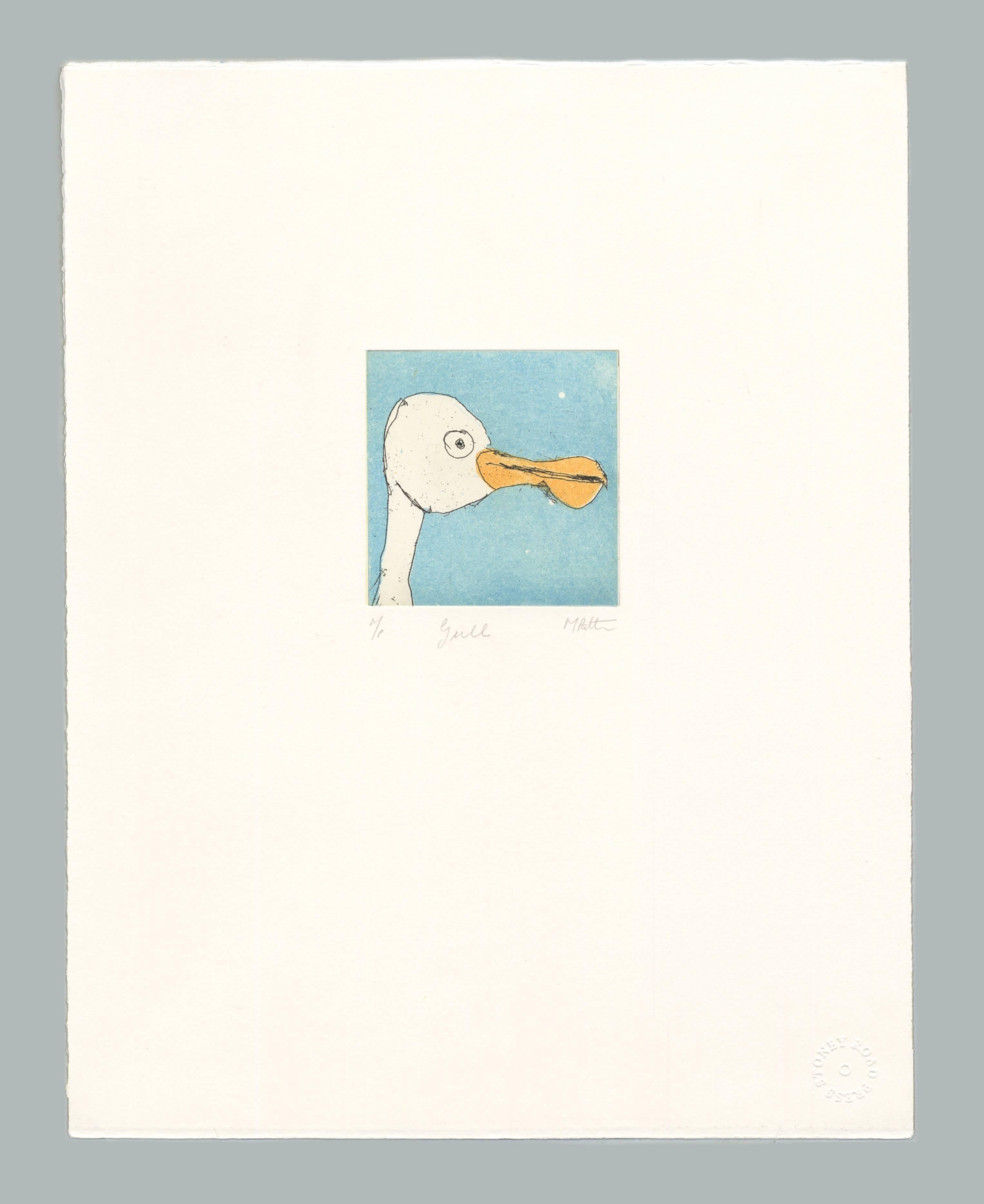 Michael Patten  Figurative Print - Gull