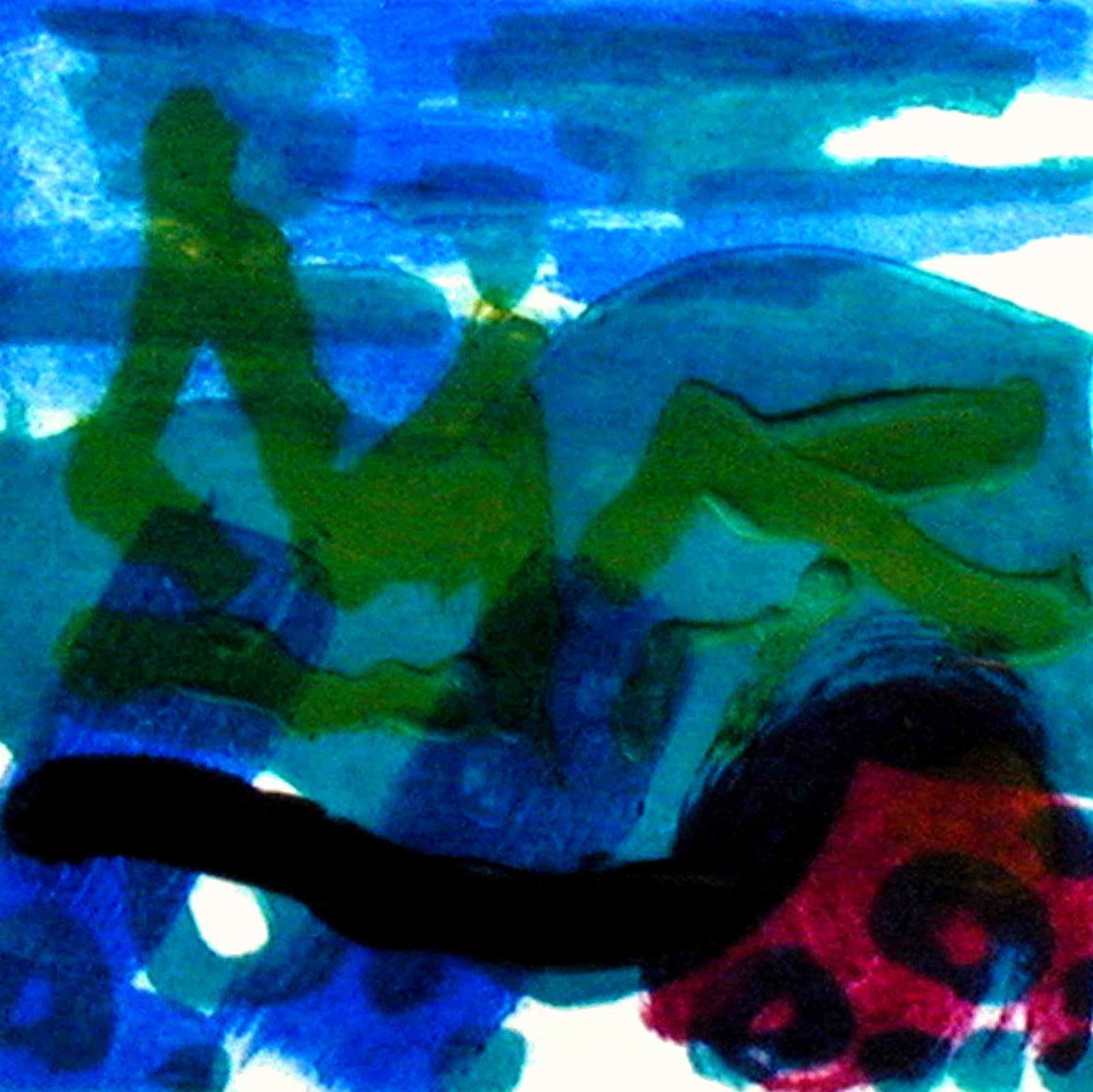 Eamon Colman Abstract Print - River Run Past Tumbledown