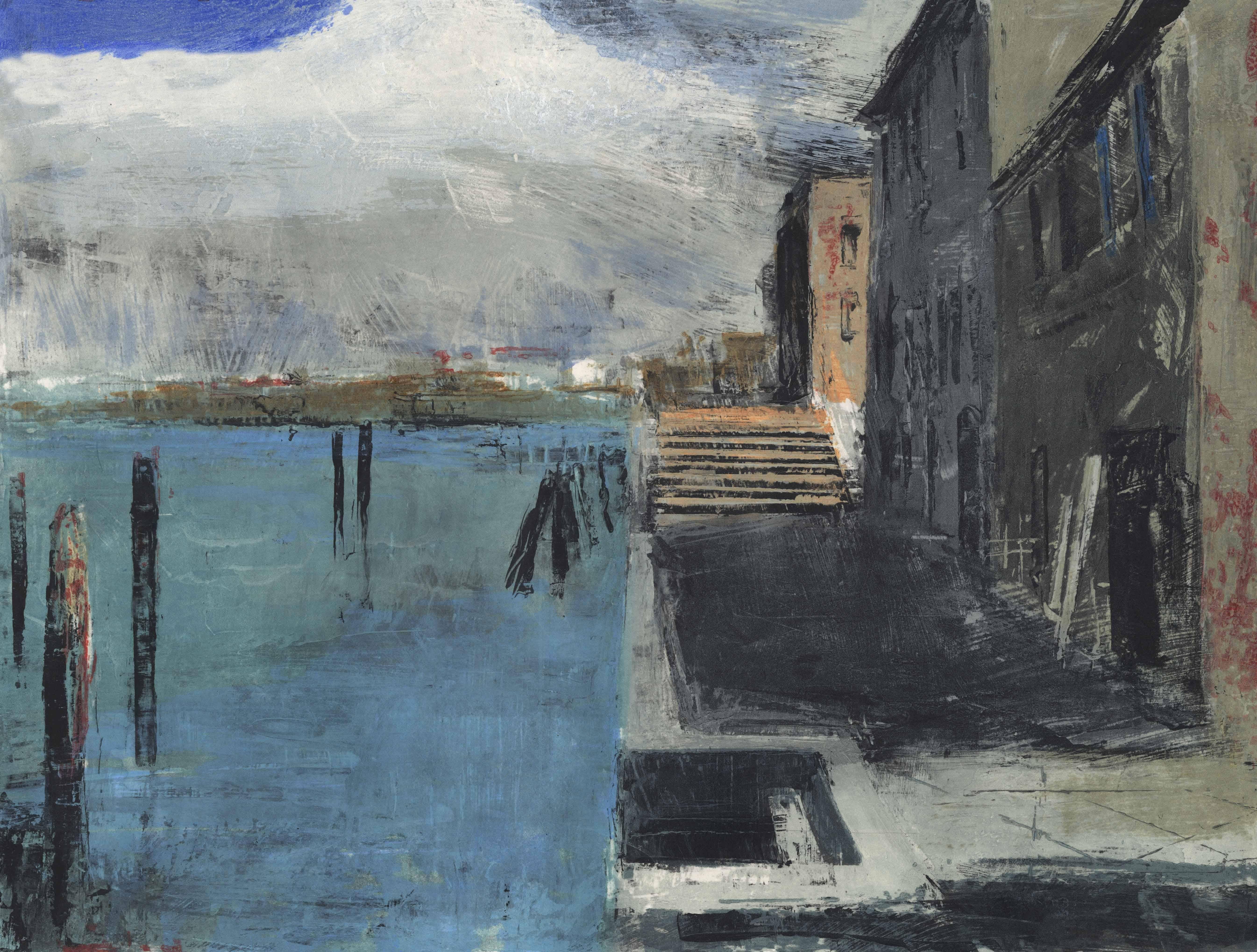 Donald Teskey Landscape Print - Fondamenta Nuova Venezia