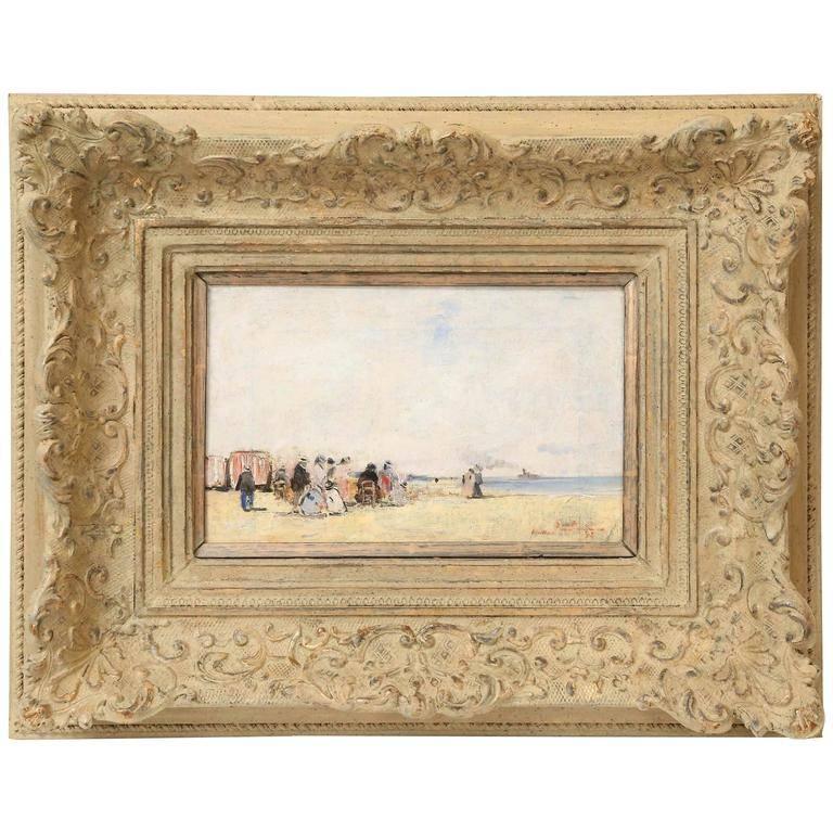 François Gall Landscape Painting – ""Scène de Plage à Trouville"