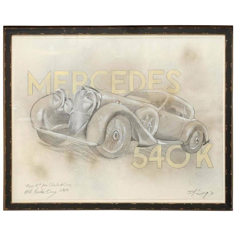 J.M. Sorg Figurative Art - Mercedes Benz 540K