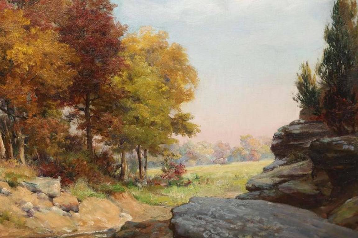 Rocky Landscape (Braun), Landscape Painting, von Charles Abel Corwin