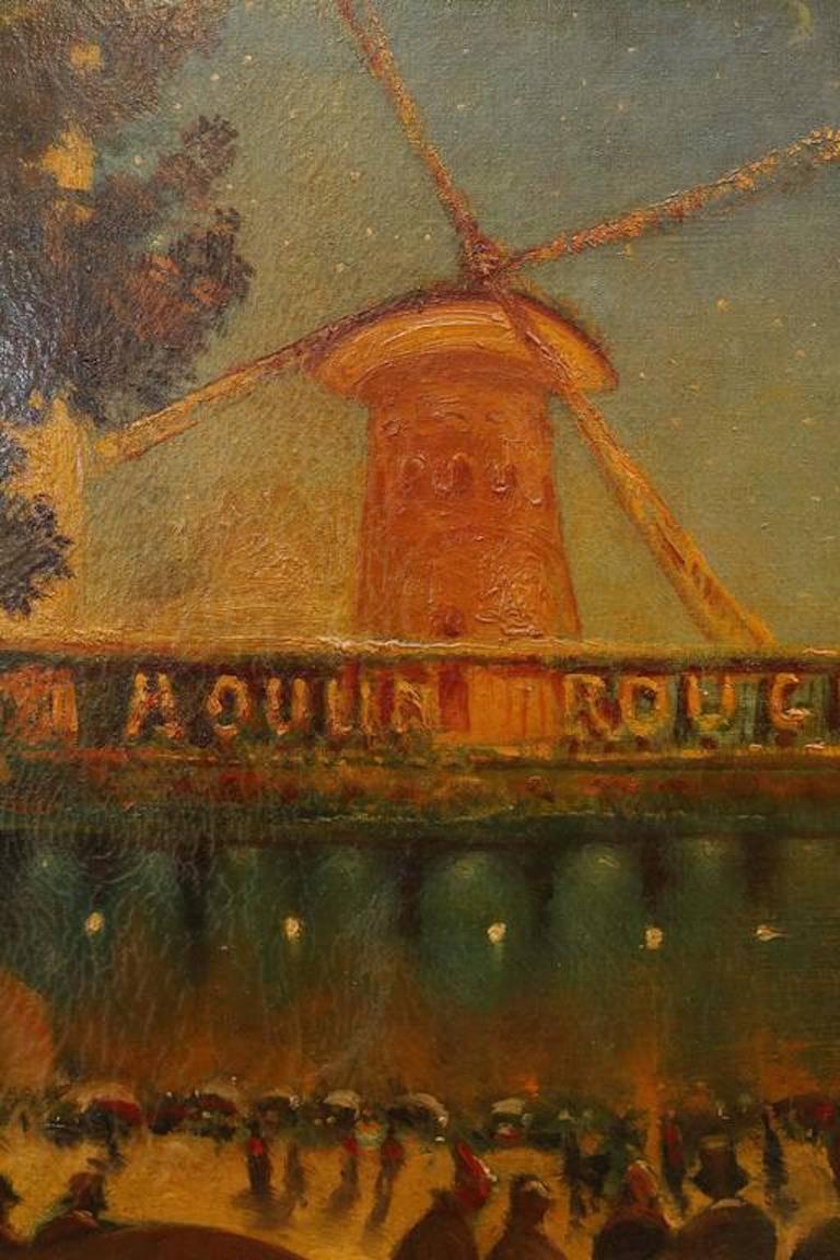 Moulin Rouge - Painting by Samuel Seeberger