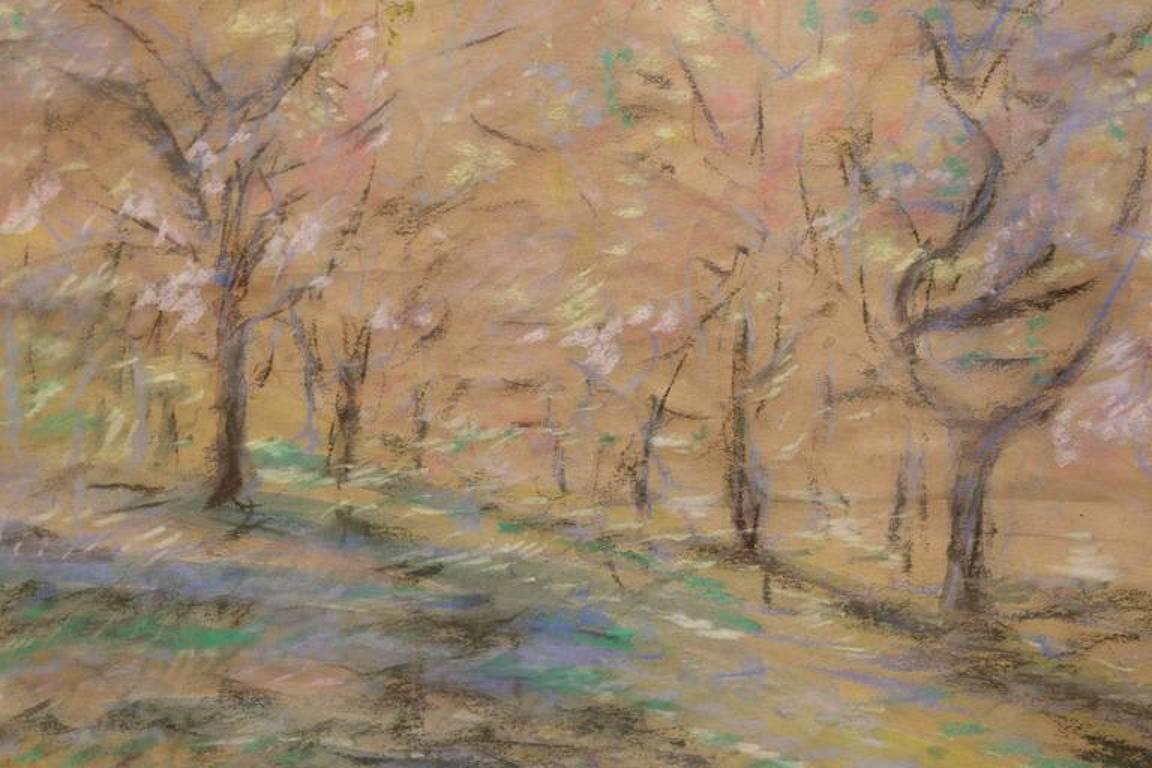 Fall Landscape (Impressionismus), Mixed Media Art, von Janus Halapy