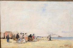 "Escena de Playa en Trouville"