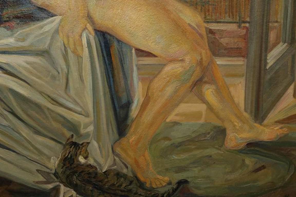 Nude by the Window - Other Art Style Painting by MacMahon