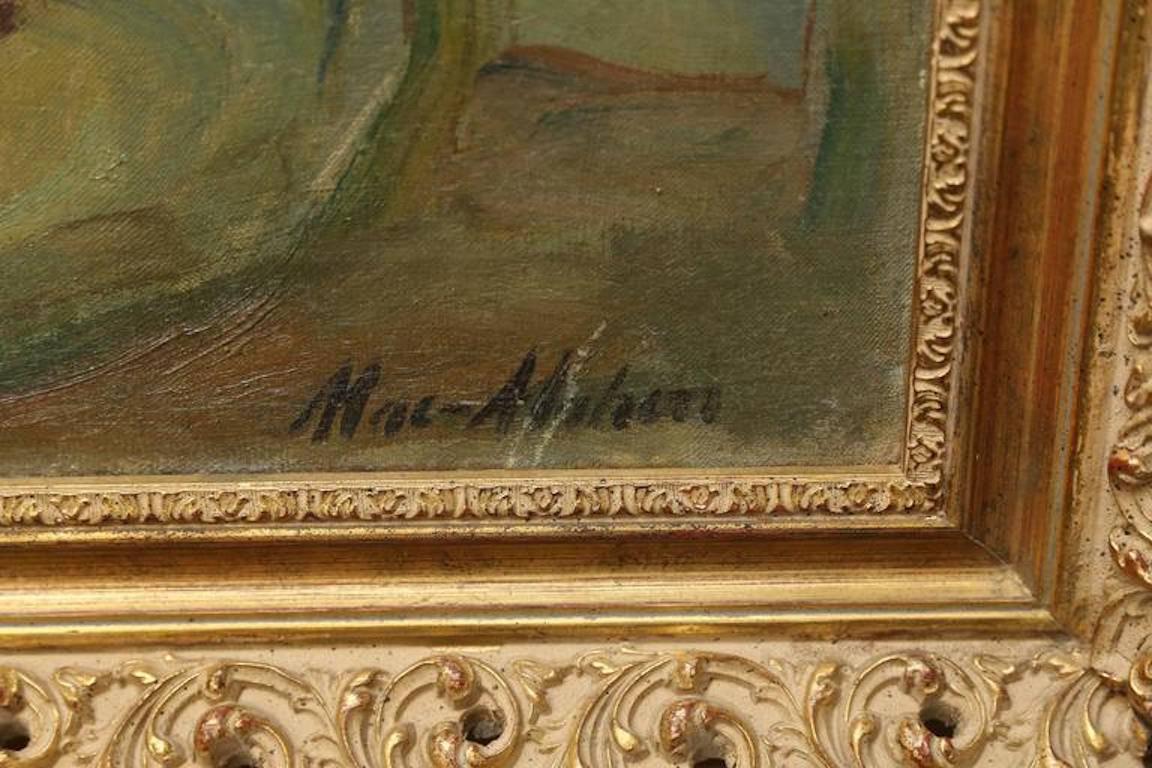 Nudo alla finestra - Nude Painting Marrone di MacMahon