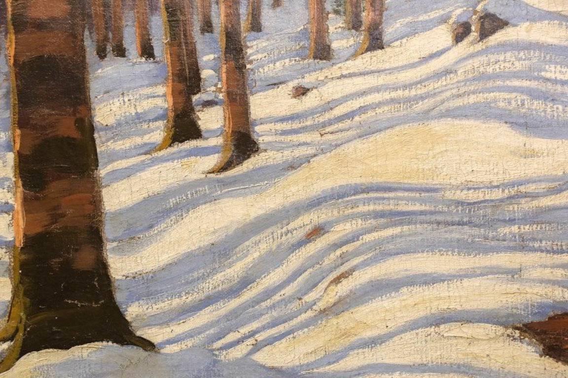 Winter Reflektionen (Sonstige Kunststile), Painting, von Victor Olgyai