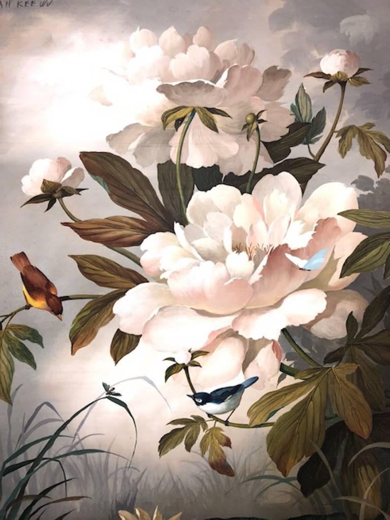 Garten Blumen (Sonstige Kunststile), Painting, von Kee Wu Wah
