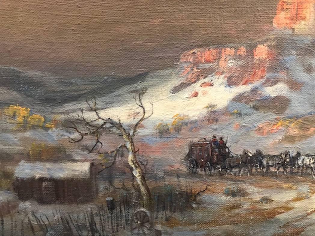  Born in Kress, Texas in 1928, the artist, Carl J. Smith, was the ninth child in a family of ten. Most of his life he has spent living in the high plains of West Texas. 
After a two year stint in the Army, Smith earned his BS degree from West Texas