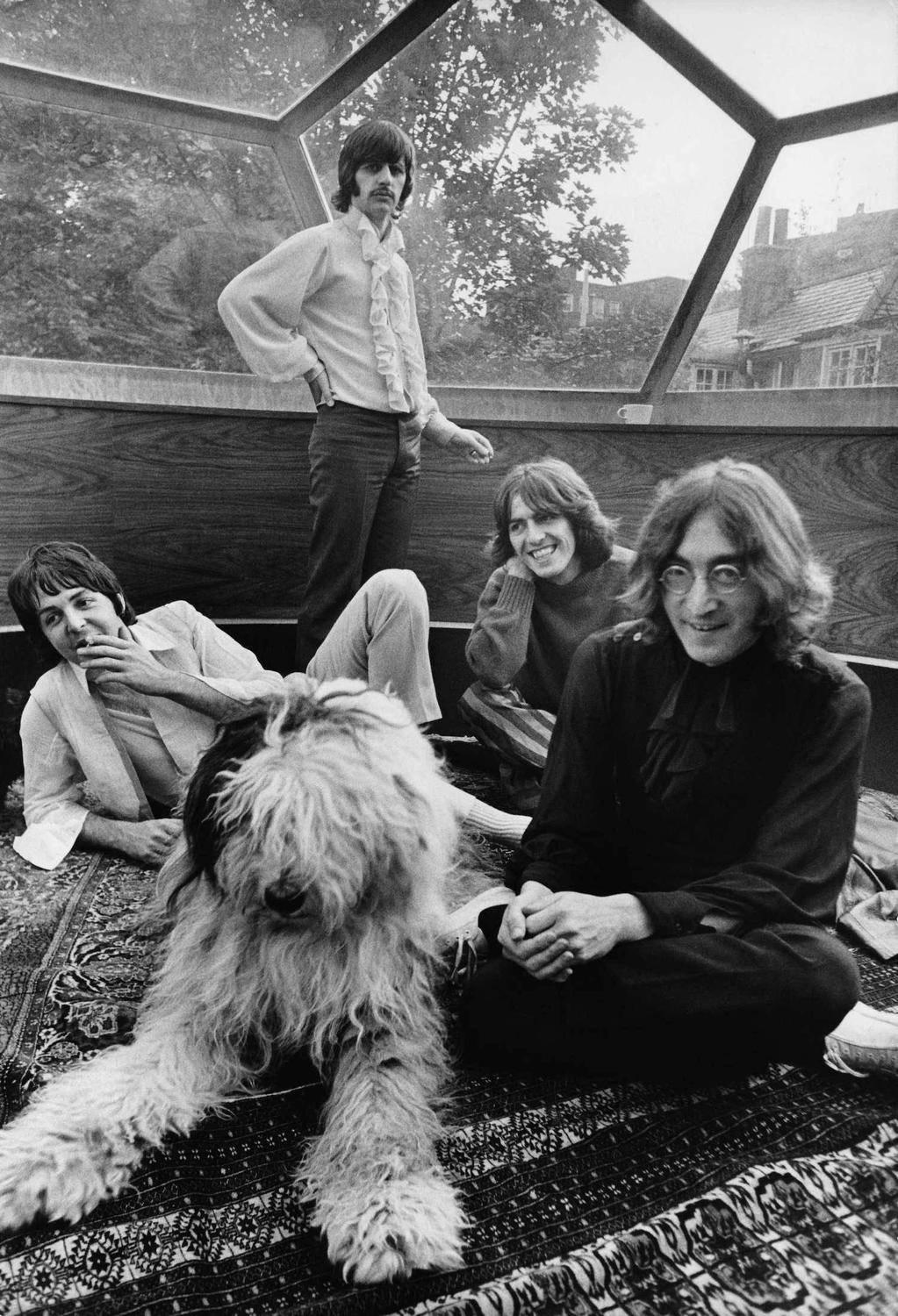 Stephen Goldblatt Black and White Photograph - The Gay Immortals, the Beatles 1968