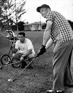 Mickey Mantle Golfing Fine Art Print