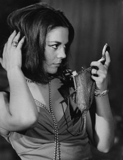 Natalie Wood Fixing Her Hair Fine Art Print