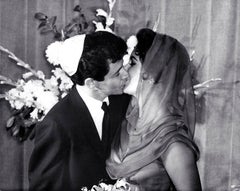 Elizabeth Taylor and Eddie Fisher's Wedding Day Fine Art Print