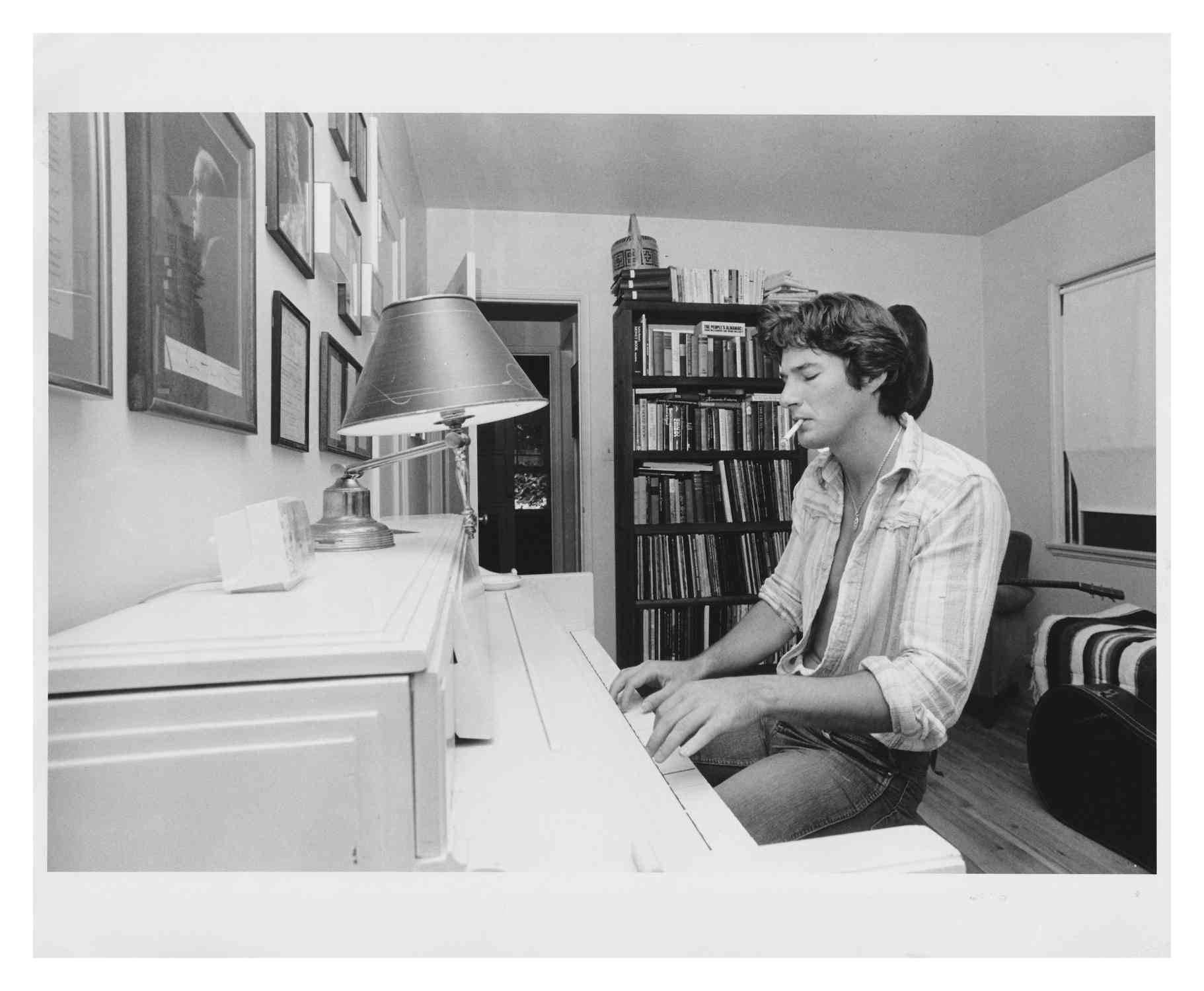 Unknown Black and White Photograph - Richard Gere at the piano
