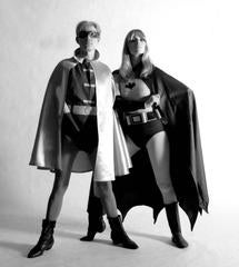 Andy Warhol and Nico as Batman and Robin Fine Art Print