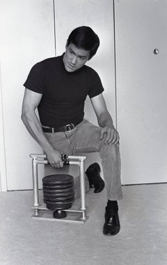 Bruce Lee Working Out Fine Art Print