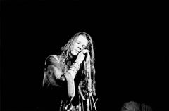 Janis Joplin, Psychedelic Soul Queen on the Mic Fine Art Print