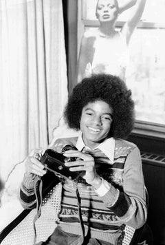 Vintage Michael Jackson With a Camera Fine Art Print
