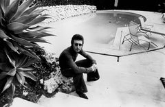 John Lennon Relaxing Poolside Fine Art Print