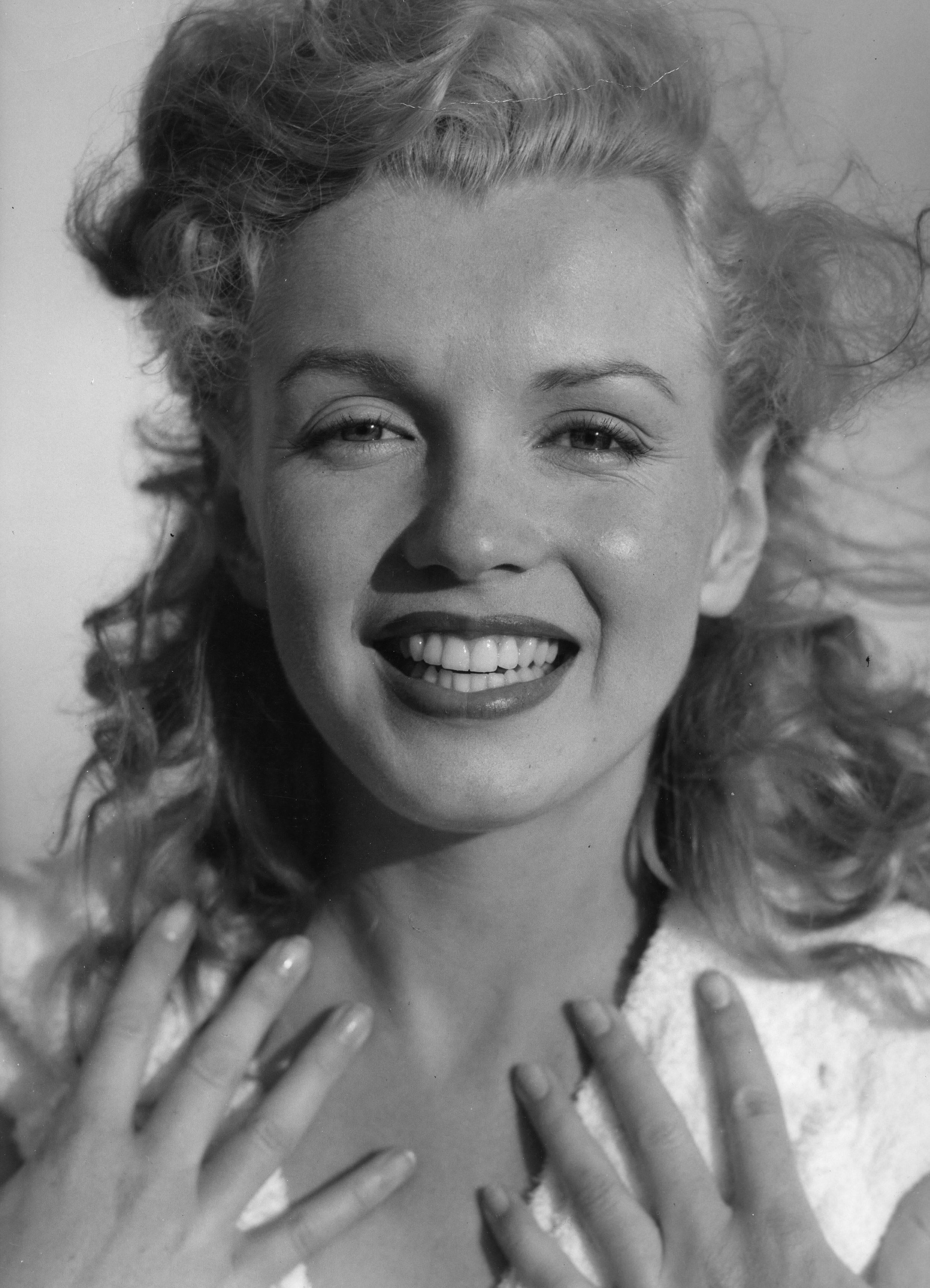 Andre de Dienes Black and White Photograph - Very Rare Oversized Vintage Marilyn Monroe Exhibition Print