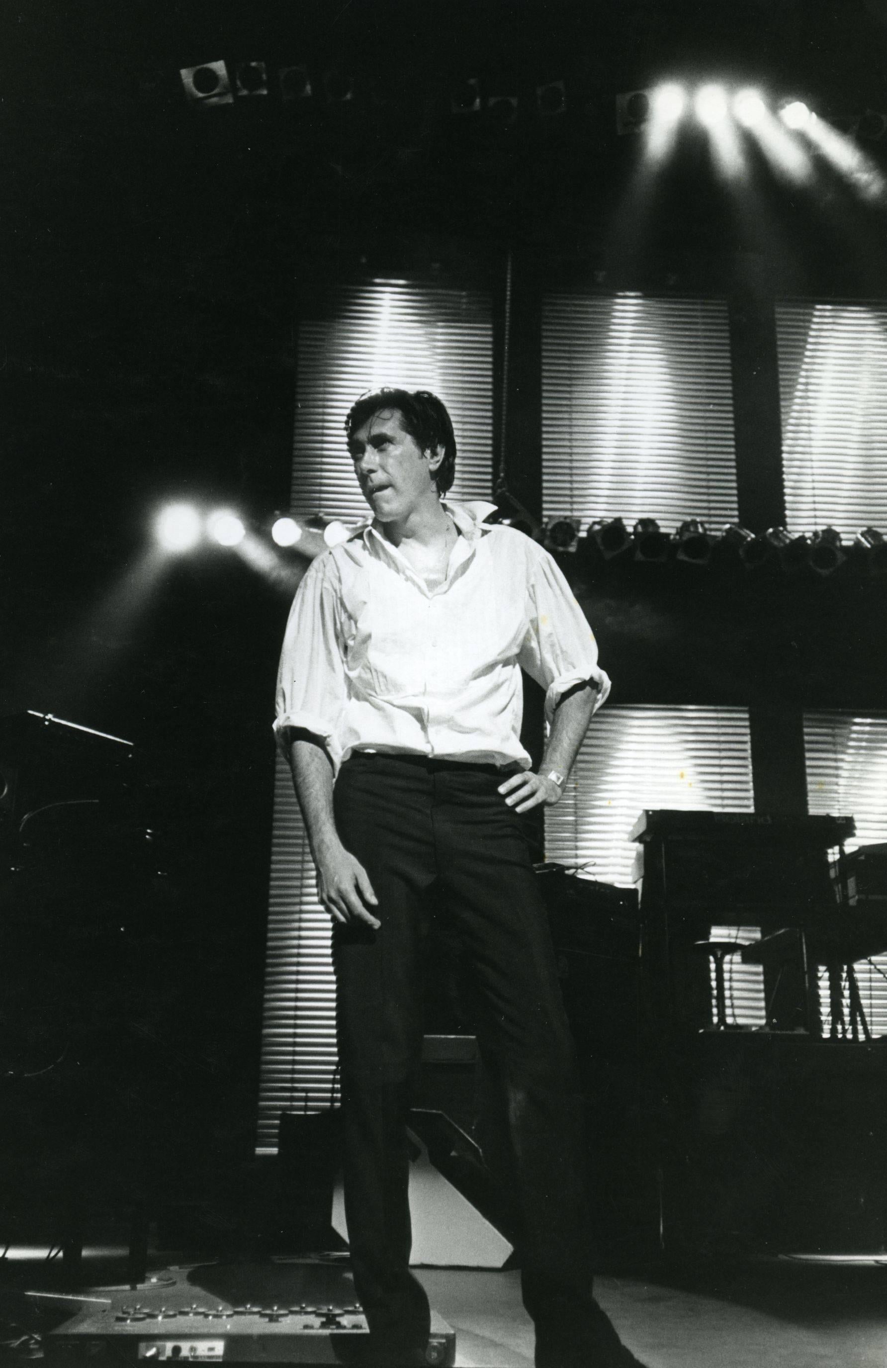 Unknown Portrait Photograph - Bryan Ferry Live in Concert Vintage Original Photograph