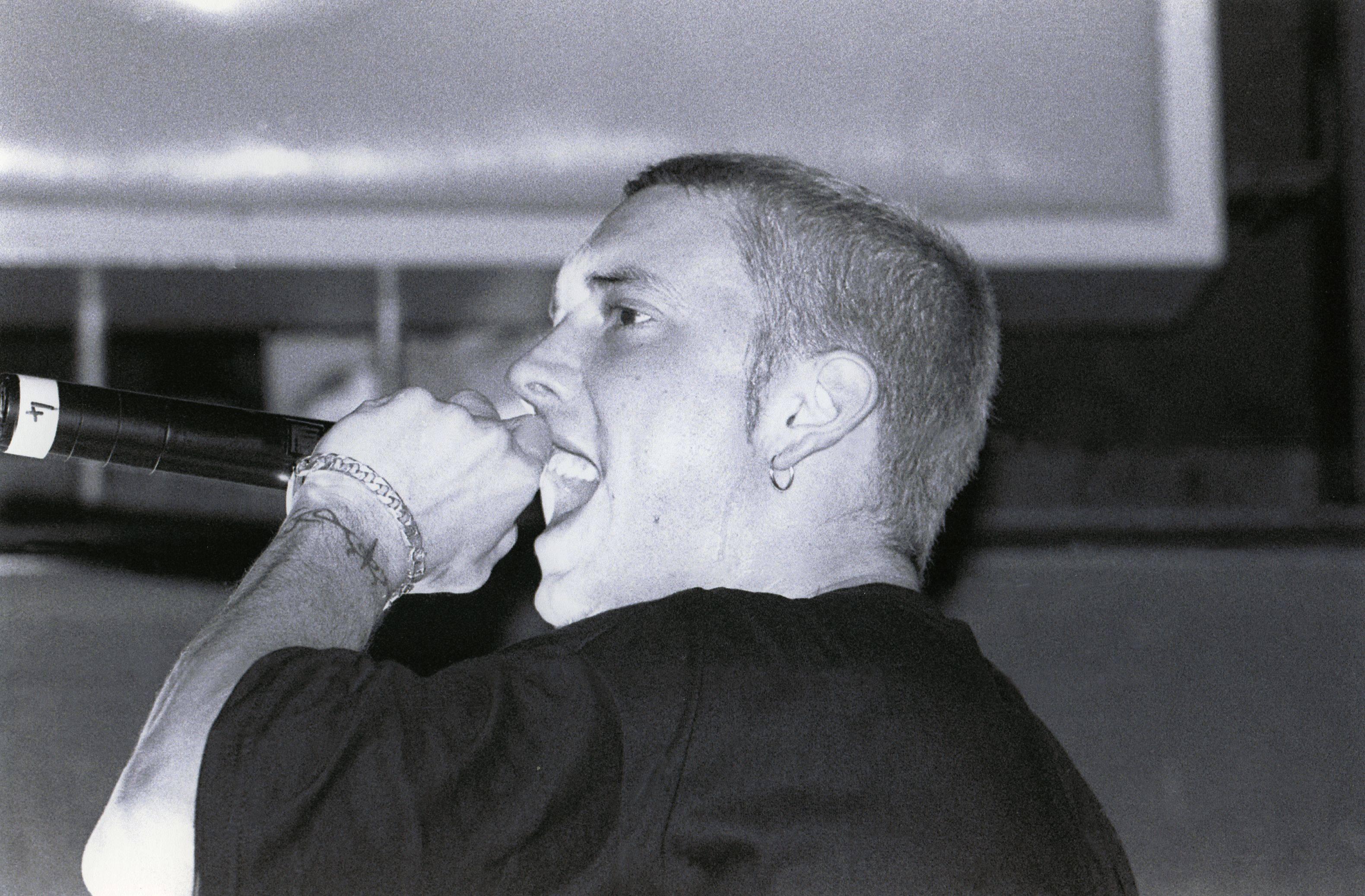 Unknown Portrait Photograph - Eminem Closeup in Concert Vintage Original Photograph